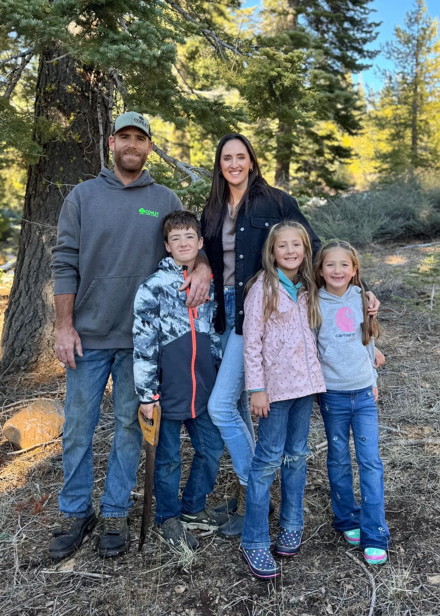 The Conley family behind a family owned tree service in Cottonwood CA